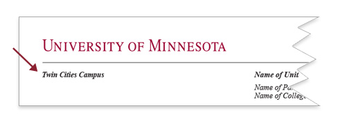 Campus-specific Letterhead Example